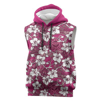 Piqi Bula Fiji Sleeveless Hoodie Fijian Tapa Seamless Hibiscus - Polynesian Pride