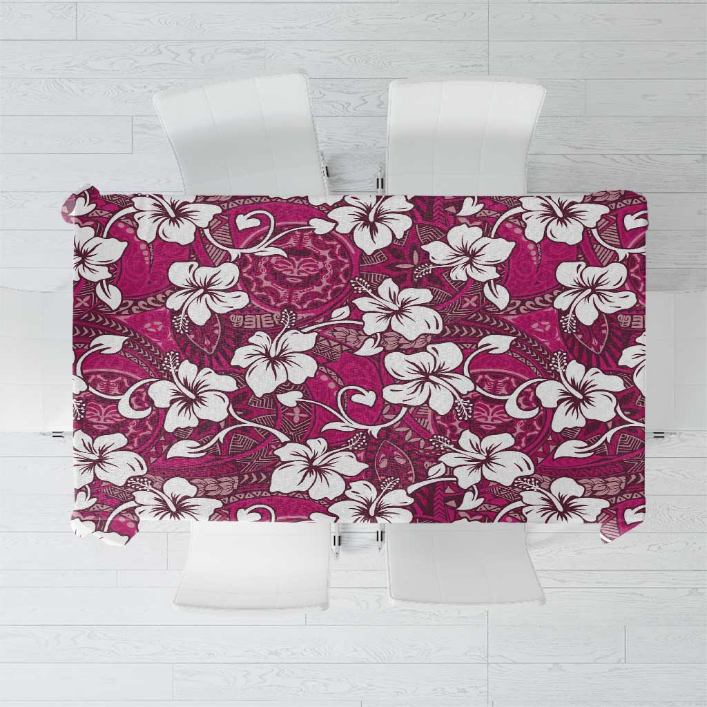 Piqi Bula Fiji Tablecloth Fijian Tapa Seamless Hibiscus - Polynesian Pride