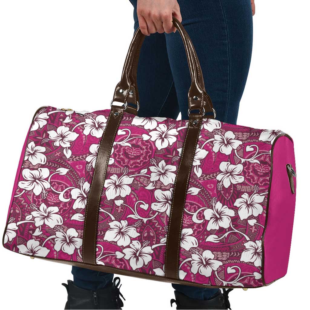 Piqi Bula Fiji Travel Bag Fijian Tapa Seamless Hibiscus - Polynesian Pride