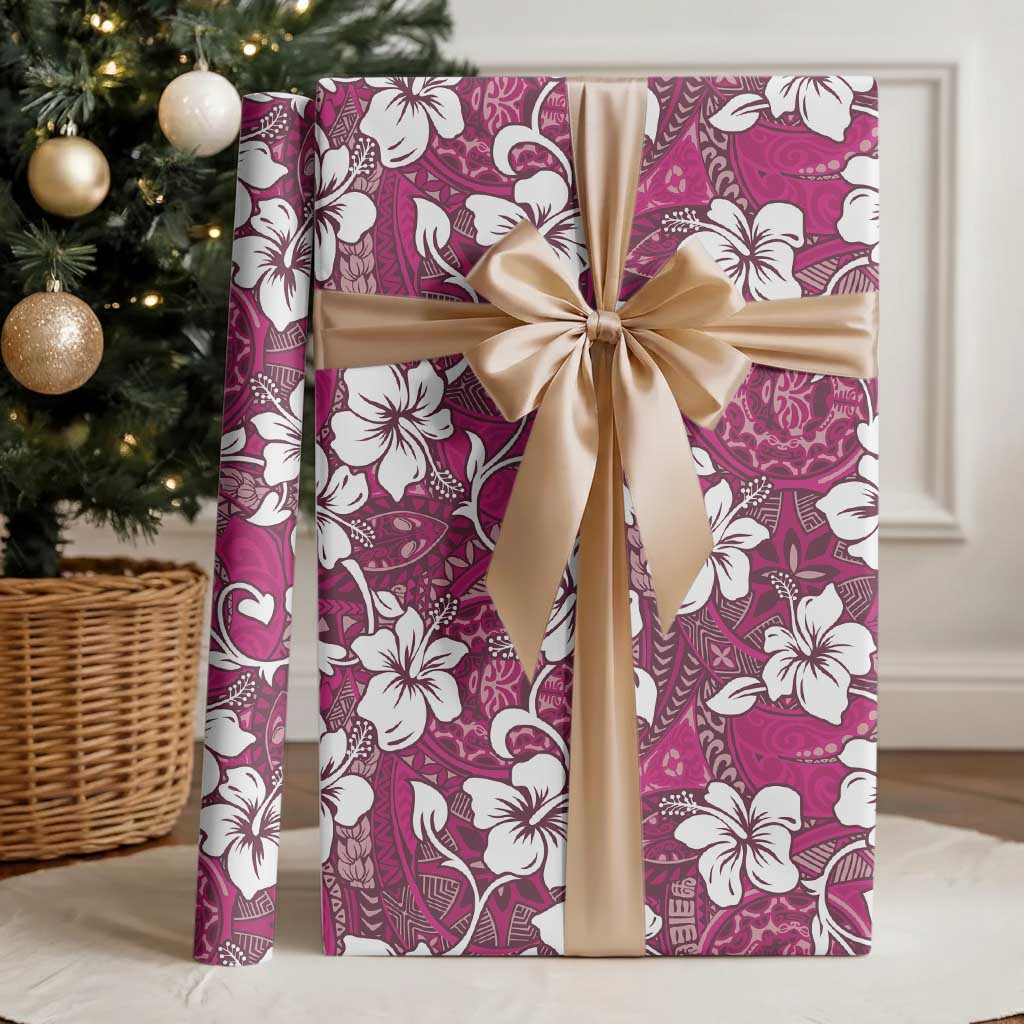 Piqi Bula Fiji Wrapping Paper Fijian Tapa Seamless Hibiscus - Polynesian Pride