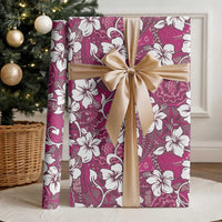 Piqi Bula Fiji Wrapping Paper Fijian Tapa Seamless Hibiscus - Polynesian Pride