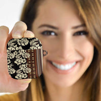 Bula Fiji Masi AirPods Case Tapa Tropical Hibiscus Half Stylized LT14 - Polynesian Pride