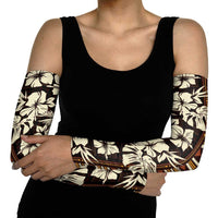 Bula Fiji Masi Arm Sleeves Tapa Tropical Hibiscus Half Stylized LT14 - Polynesian Pride