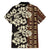 Bula Fiji Masi Family Matching Long Sleeve Bodycon Dress and Hawaiian Shirt Tapa Tropical Hibiscus Half Stylized - Polynesian Pride