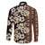 Bula Fiji Masi Family Matching Long Sleeve Bodycon Dress and Hawaiian Shirt Tapa Tropical Hibiscus Half Stylized - Polynesian Pride