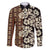 Bula Fiji Masi Family Matching Mermaid Dress and Hawaiian Shirt Tapa Tropical Hibiscus Half Stylized - Polynesian Pride