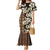 Bula Fiji Masi Family Matching Mermaid Dress and Hawaiian Shirt Tapa Tropical Hibiscus Half Stylized - Polynesian Pride