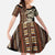 Bula Fiji Masi Family Matching Short Sleeve Bodycon Dress and Hawaiian Shirt Tapa Tropical Hibiscus Half Stylized - Polynesian Pride