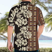 Bula Fiji Masi Hawaiian Shirt Tapa Tropical Hibiscus Half Stylized - Polynesian Pride