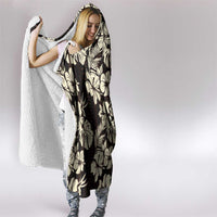 Bula Fiji Masi Hooded Blanket Tapa Tropical Hibiscus Half Stylized LT14 - Polynesian Pride