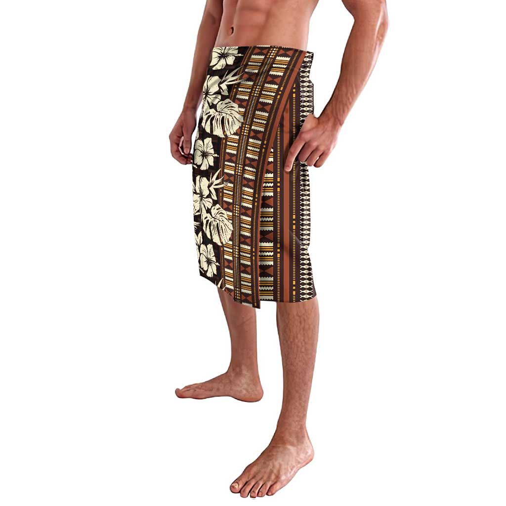 Bula Fiji Masi Lavalava Tapa Tropical Hibiscus Half Stylized - Polynesian Pride