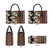 Bula Fiji Masi Leather Bag Tapa Tropical Hibiscus Half Stylized - Polynesian Pride