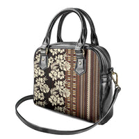 Bula Fiji Masi Shoulder Handbag Tapa Tropical Hibiscus Half Stylized LT14 - Polynesian Pride