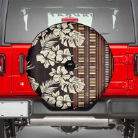 Bula Fiji Masi Spare Tire Cover Tapa Tropical Hibiscus Half Stylized LT14 - Polynesian Pride