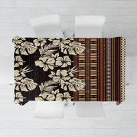 Bula Fiji Masi Tablecloth Tapa Tropical Hibiscus Half Stylized - Polynesian Pride