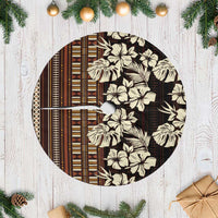 Bula Fiji Masi Tree Skirt Tapa Tropical Hibiscus Half Stylized LT14 Casual Brown - Polynesian Pride