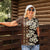 Bula Fiji Masi Women Polo Shirt Tapa Tropical Hibiscus Half Stylized - Polynesian Pride