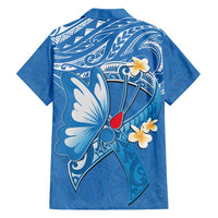 Polynesia Diabetes Awareness Month Family Matching Long Sleeve Bodycon Dress and Hawaiian Shirt In November We Wear Blue