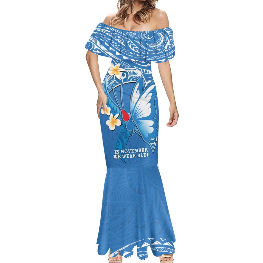 Polynesia Diabetes Awareness Month Mermaid Dress In November We Wear Blue