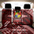 Malo e lelei Tonga Back Car Seat Cover Tongan Ngatu Pattern Red Version LT14 - Polynesian Pride