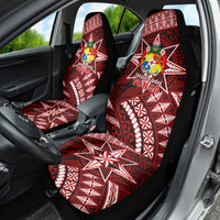 Malo e lelei Tonga Car Seat Cover Tongan Ngatu Pattern Red Version LT14 - Polynesian Pride