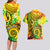 Halo Vanuatu Couples Matching Long Sleeve Bodycon Dress and Hawaiian Shirt Sand Drawing Turtle Polynesian Tropical Flowers LT14 - Polynesian Pride