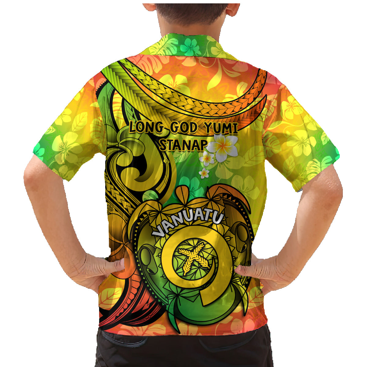 Halo Vanuatu Family Matching Mermaid Dress and Hawaiian Shirt Sand Drawing Turtle Polynesian Tropical Flowers LT14 - Polynesian Pride