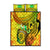 Halo Vanuatu Quilt Bed Set Sand Drawing Turtle Polynesian Tropical Flowers LT14 Reggae - Polynesian Pride