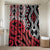 New Zealand Bathroom Set Aotearoa Kowhaiwhai Mix Taniko Art - Red - Polynesian Pride
