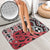 New Zealand Bathroom Set Aotearoa Kowhaiwhai Mix Taniko Art - Red - Polynesian Pride