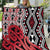 New Zealand Quilt Aotearoa Kowhaiwhai Mix Taniko Art - Red