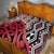 New Zealand Quilt Aotearoa Kowhaiwhai Mix Taniko Art - Red