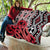 New Zealand Quilt Aotearoa Kowhaiwhai Mix Taniko Art - Red