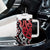 New Zealand Tumbler With Handle Aotearoa Kowhaiwhai Mix Taniko Art - Red LT14
