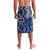 New Zealand Lavalava Aotearoa Kowhaiwhai Mix Taniko Art - Blue