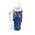 New Zealand Tumbler With Handle Aotearoa Kowhaiwhai Mix Taniko Art - Blue LT14