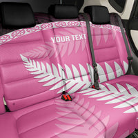 Custom New Zealand Aotearoa Cricket Back Car Seat Cover Go White Silver Fern LT14 - Polynesian Pride