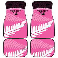Custom New Zealand Aotearoa Cricket Car Mats Go White Silver Fern