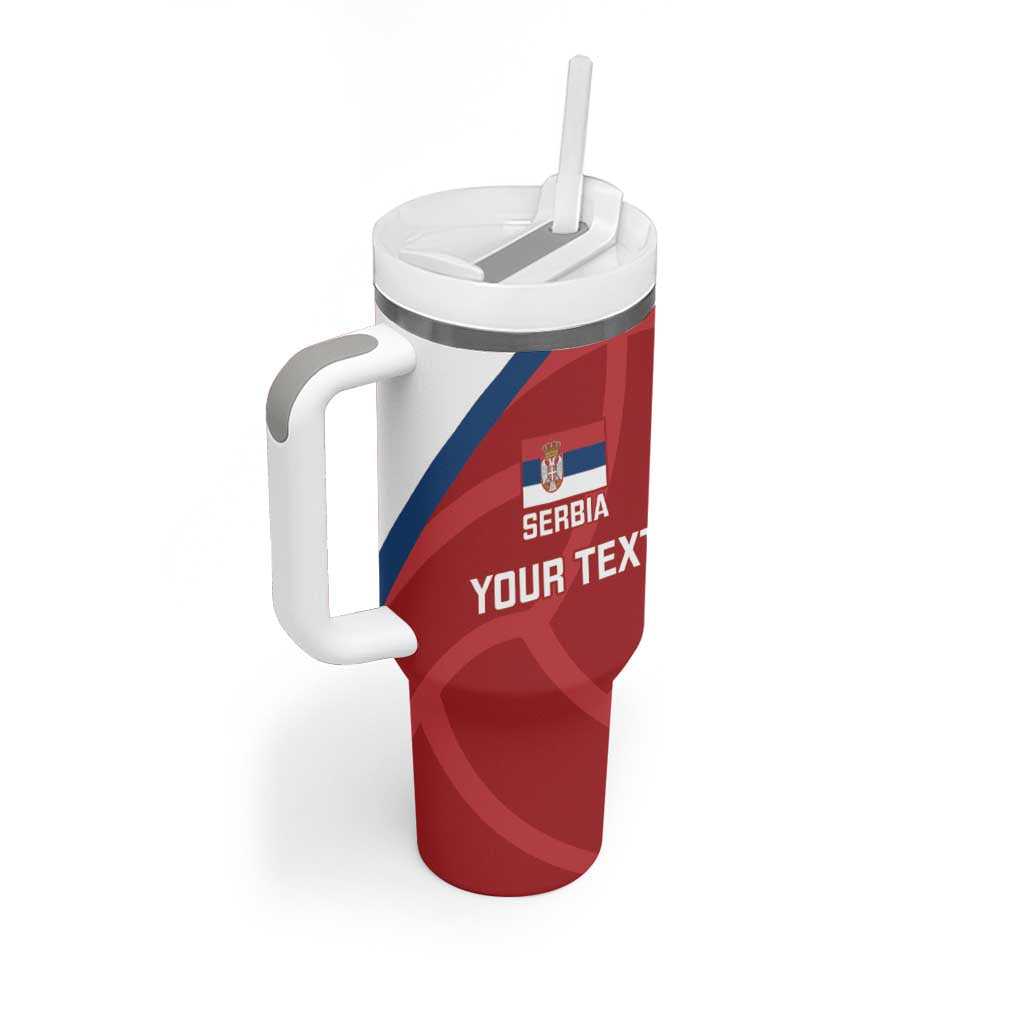 Custom Serbia Volleyball Tumbler With Handle 2025 Go Champions