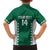 Custom Hawaii Volleyball Family Matching Off The Shoulder Long Sleeve Dress and Hawaiian Shirt Hawaiian Kakau Pattern