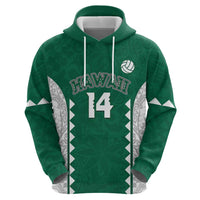 Custom Hawaii Volleyball Hoodie Hawaiian Kakau Pattern
