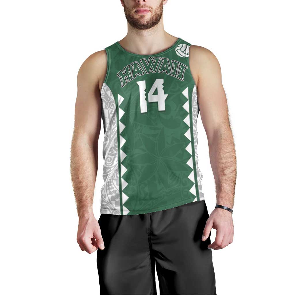 Custom Hawaii Volleyball Men Tank Top Hawaiian Kakau Pattern