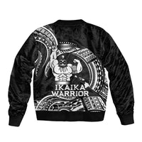 Black Hawaii Ikaika Warrior Bomber Jacket Hawaiian Power