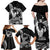 Black Hawaii Ikaika Warrior Family Matching Off Shoulder Maxi Dress and Hawaiian Shirt Hawaiian Power