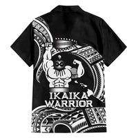 Black Hawaii Ikaika Warrior Family Matching Off Shoulder Maxi Dress and Hawaiian Shirt Hawaiian Power