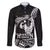 Black Hawaii Ikaika Warrior Family Matching Off Shoulder Maxi Dress and Hawaiian Shirt Hawaiian Power