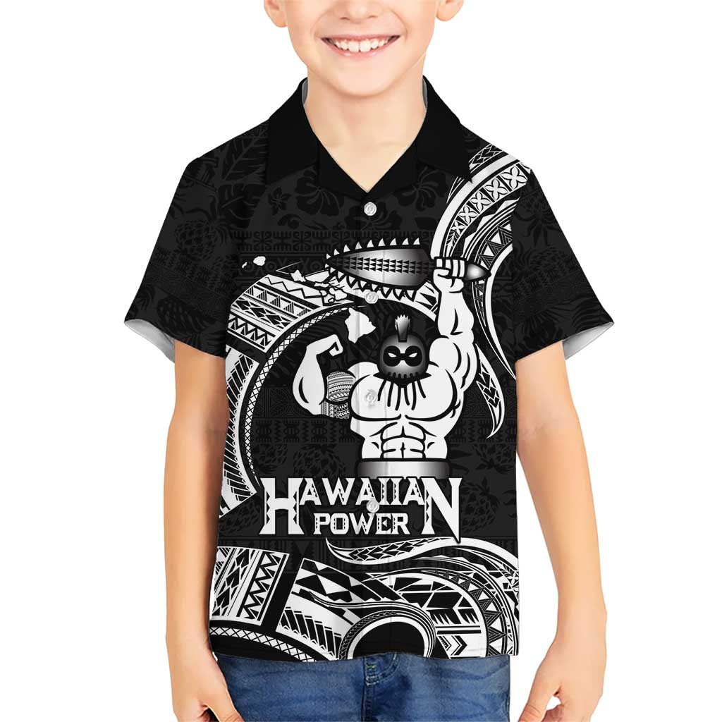 Black Hawaii Ikaika Warrior Hawaiian Shirt Hawaiian Power