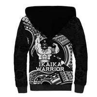 Black Hawaii Ikaika Warrior Sherpa Hoodie Hawaiian Power
