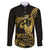 Gold Hawaii Ikaika Warrior Family Matching Puletasi and Hawaiian Shirt Hawaiian Power