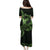 Green Hawaii Ikaika Warrior Family Matching Puletasi and Hawaiian Shirt Hawaiian Power